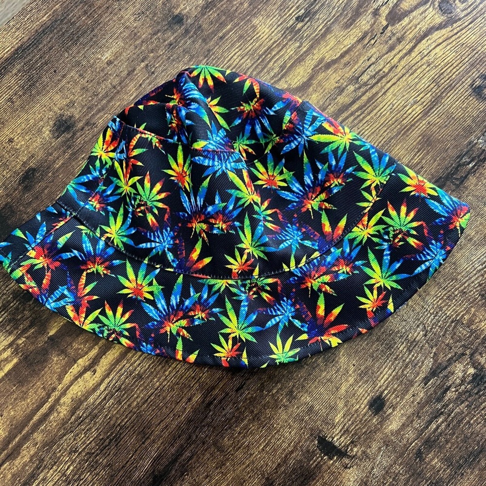 Women's Bikini Rainbow 420 Size Medium with Bucket Hat - Picture 3 of 3